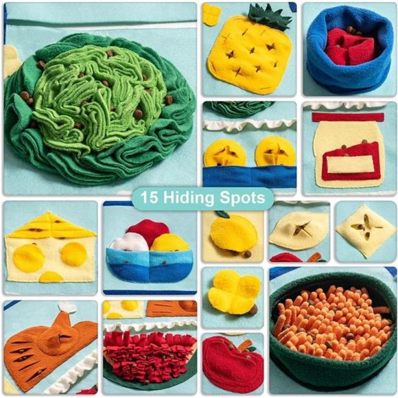 40'' X 27''Dog Snuffle Mat, Dog Puzzle Enrichment Toys Interactive Foraging Mat - Picture 6 of 6